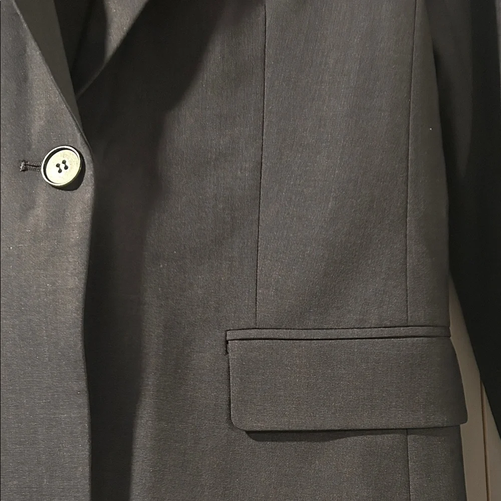 Theory Black Wool Jacket Blazer Size 4 - Picture 3 of 5